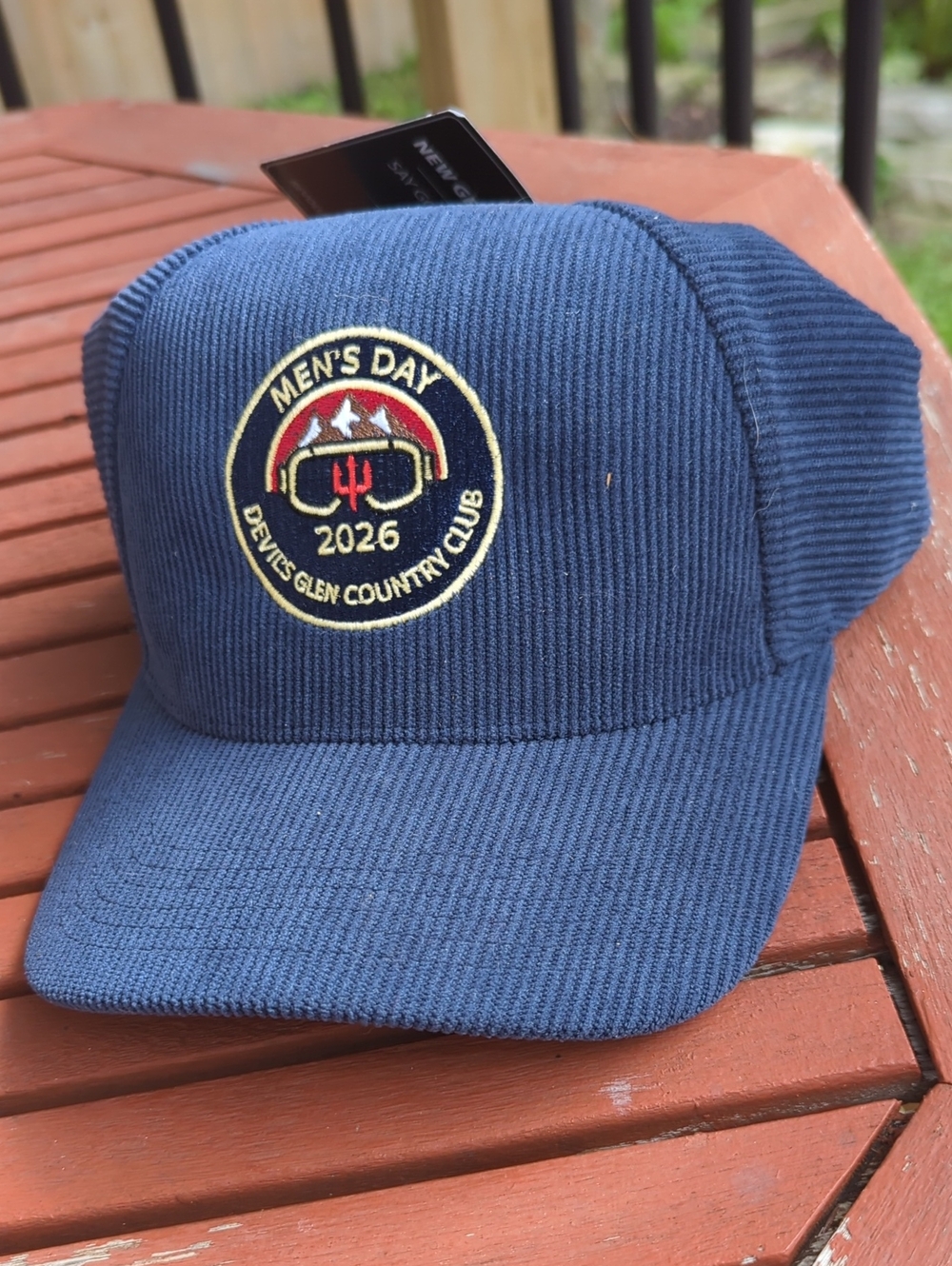 Men's Day 2026 Embroidered Patch Navy Cap